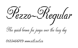Pezzo-Regular.ttf字體轉換器圖片