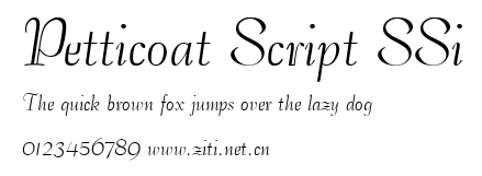 Petticoat Script SSi.ttf字體轉換器圖片