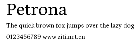 Petrona.ttf字體轉換器圖片