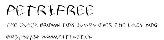 PetriFree.ttf字體轉換器圖片
