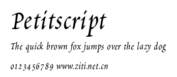 Petitscript.ttf字體轉換器圖片