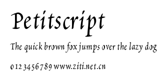 Petitscript.ttf字體轉換器圖片