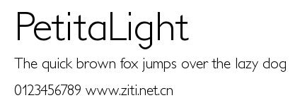 PetitaLight.ttf字體轉換器圖片