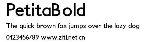 PetitaBold.ttf字體轉換器圖片