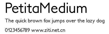 PetitaMedium.ttf字體轉換器圖片