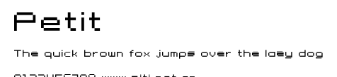 Petit.ttf字體轉換器圖片