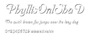 PhyllisOnlShaD.ttf字體轉換器圖片