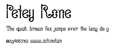 Petey Rone.ttf字體轉換器圖片