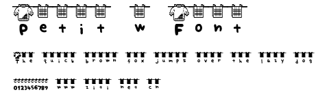 Petit-w Font.ttf字體轉換器圖片