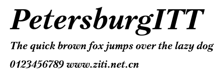 PetersburgITT.ttf字體轉換器圖片