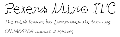 Peters Miro ITC.ttf字體轉換器圖片