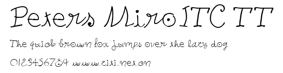 Peters MiroITC TT.ttf字體轉換器圖片