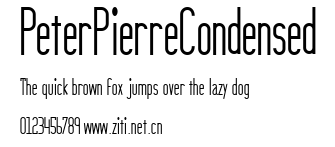 PeterPierreCondensed.ttf字體轉換器圖片