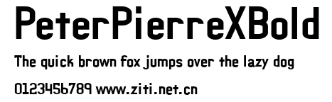 PeterPierreXBold.ttf字體轉換器圖片
