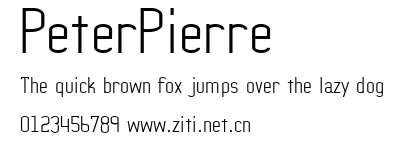 PeterPierre.ttf字體轉換器圖片