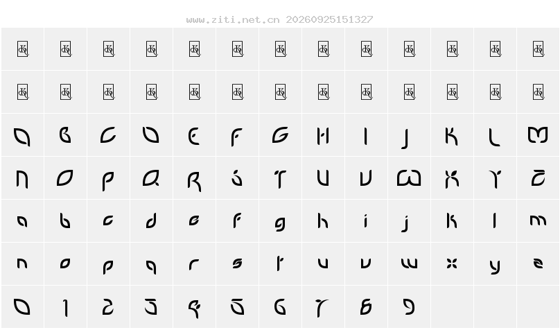 字符映射圖