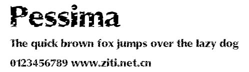 Pessima.ttf字體轉換器圖片