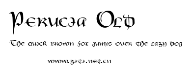 Perucia Old.ttf字體轉換器圖片