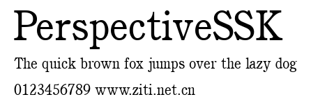 PerspectiveSSK.ttf字體轉換器圖片