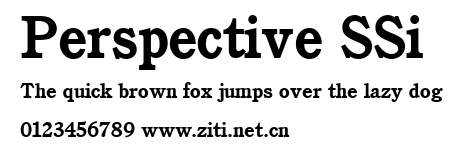 Perspective SSi.ttf字體轉換器圖片