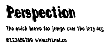 Perspection.ttf字體轉換器圖片