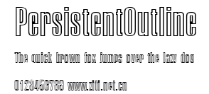 PersistentOutline.ttf字體轉換器圖片