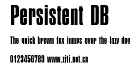 Persistent DB.ttf字體轉換器圖片