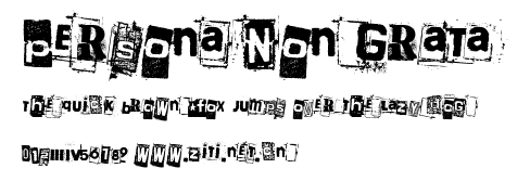 Persona Non Grata.ttf字體轉換器圖片