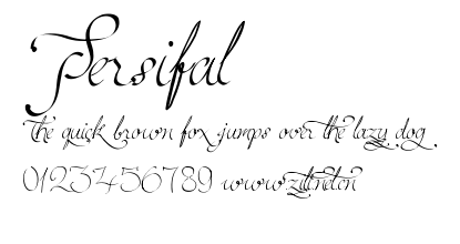 Persifal.ttf字體轉換器圖片