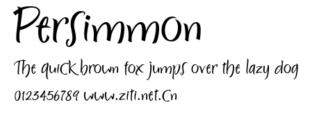 Persimmon.ttf字體轉換器圖片
