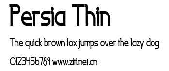 Persia Thin.ttf字體轉換器圖片