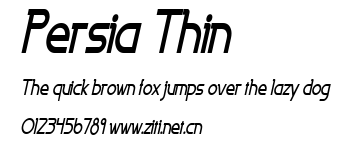 Persia Thin.ttf字體轉換器圖片