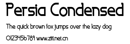 Persia Condensed.ttf字體轉換器圖片