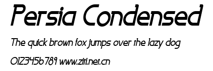 Persia Condensed.ttf字體轉換器圖片
