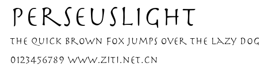 PerseusLight.ttf字體轉換器圖片