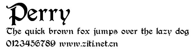 Perry.ttf字體轉換器圖片