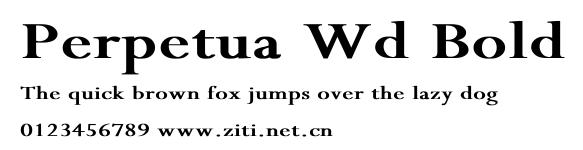 Perpetua Wd Bold.ttf字體轉換器圖片