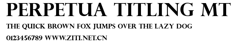 Perpetua Titling MT.ttf字體轉換器圖片