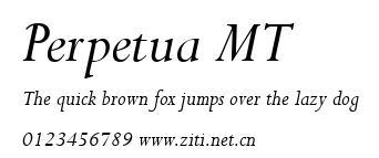 Perpetua MT.ttf字體轉換器圖片