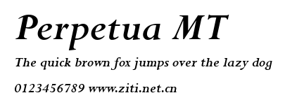 Perpetua MT.ttf字體轉換器圖片