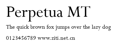 Perpetua MT.ttf字體轉換器圖片