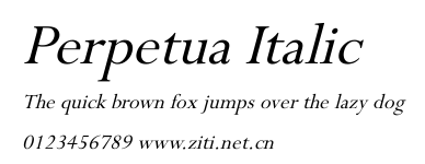 Perpetua Italic.ttf字體轉換器圖片