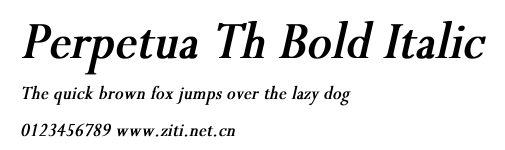 Perpetua Th Bold Italic.ttf字體轉換器圖片