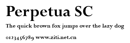 Perpetua SC.ttf字體轉換器圖片