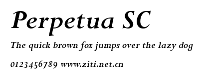 Perpetua SC.ttf字體轉換器圖片