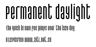Permanent daylight.ttf字體轉換器圖片