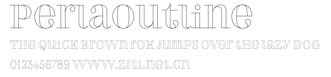 PerlaOutline.ttf字體轉換器圖片
