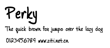Perky.ttf字體轉換器圖片