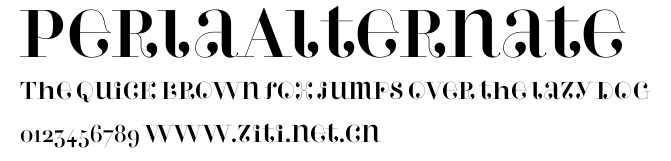 PerlaAlternate.ttf字體轉換器圖片