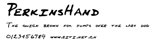 PerkinsHand.ttf字體轉換器圖片